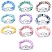 Soleebee Christmas Gifts Round Resin Beads Stretch Bracelet Snap Button Bracelet Fit 18mm Charms (Pack of 10)