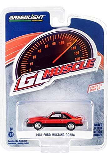 ModelToyCars 1981 Ford Mustang Cobra rojo 1:64 miniatura 3