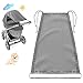 Sonnensegel für Kinderwagen Baby Sonnenschutz Kinderwagen mit UV Schutz 50+ und Wasserdicht Winddicht Sonnendach Universal Sonnenverdeck für Kinderwagen und Buggy mit Tasche (Grau)