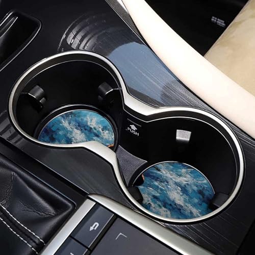 Portavasos para Carro de Madera Azul y Blanco 2 Pzas miniatura 7