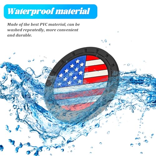 Portavasos para carro con diseño bandera USA, 4 unidades miniatura 3