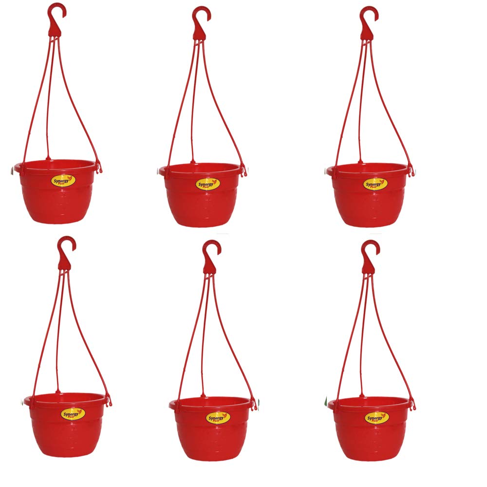 Colorful Hanging Flower Pots - Set of 6 -4