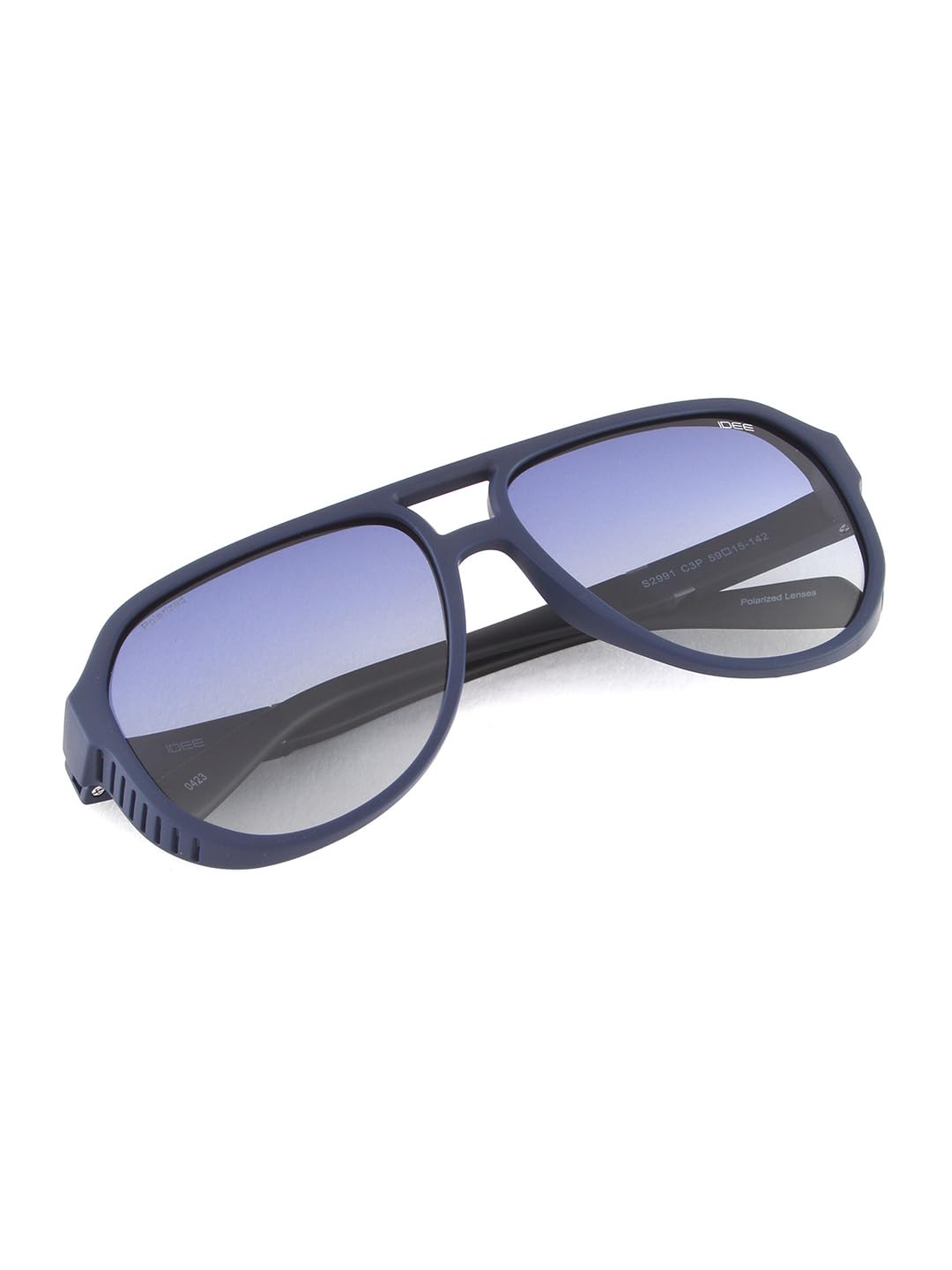 IDEE Gafas de sol 100% protección UV degradado de borde completo piloto hombre marco policarbonato