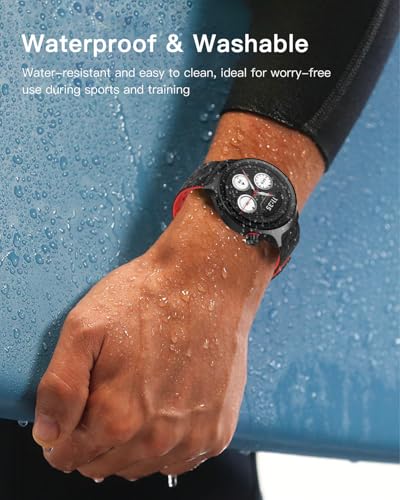 Correa De Silicona Negra Y Roja Para Moto Watch 2026 miniatura 2