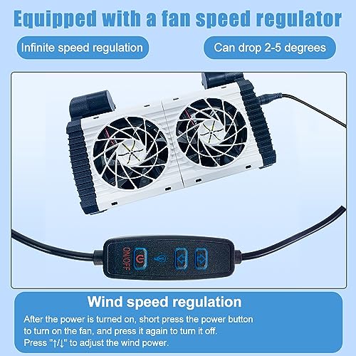 Ventilateur de refroidissement d'aquarium performant avec refroidisseurs réglables