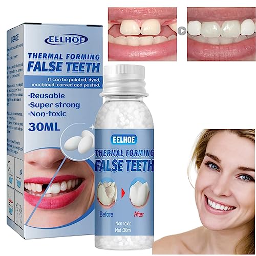 Temporary Tooth Filling Tooth Filling Repair Kit Tooth Repair Beads Missing Tooth Replacement Kit Moldable False Teeth for Fixing Filling Missing Broken Tooth Dental Repair Kit Filling for Fake Teeth