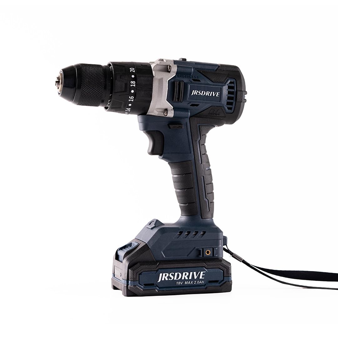 Eastman Cordless Drill Machine Bettery Operated -13mm, 18V Li Battery Comes  With Carrying Case and Charger Power 800W, No Load Speed 1750RPM, Torque