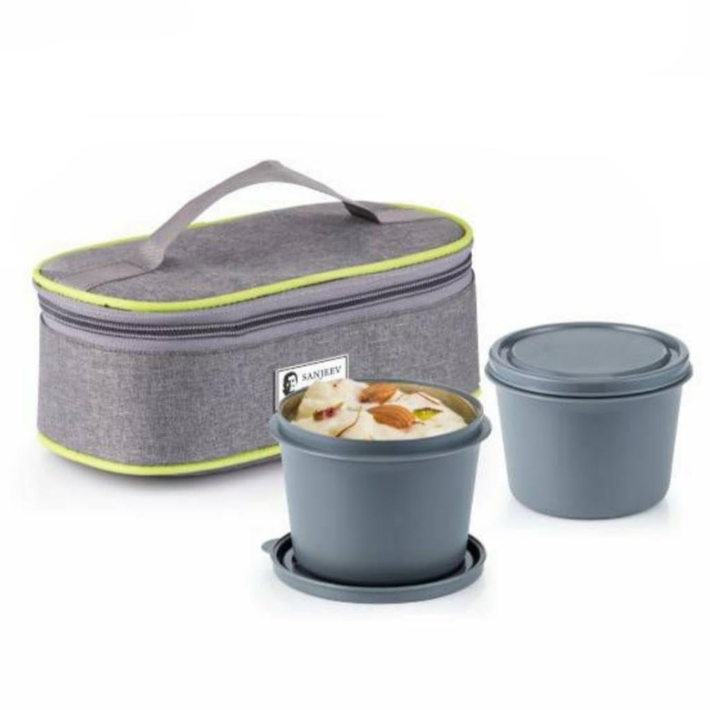 Buy Sanjeev Kapoor Alfa 2 pcs Stainless Steel Lunch Box Set of 500