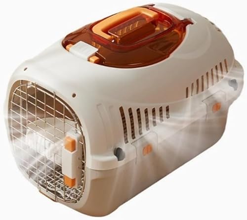 KryZaroペット用キャリーケース 耐荷重 10KG 大きめサイズ フードボウル・メッシュカバー付き 航空輸送対応 旅行・通院・防災用 簡単組立頑丈設計