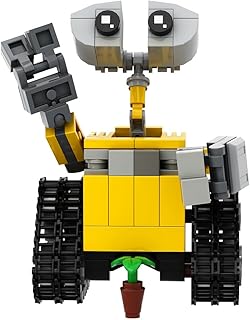 Mini Wall Robot Building Toys, 217 Pieces Wall Robot Mech Figure Toys Buildable Bricks, Johnny 5 Robot Wall Building Blocks, Creative Gifts for Boys Girls Kids Aged 6 7 8-12