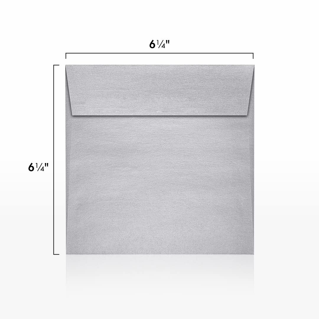 LUXPaper Square Contour Flap Invitation Envelopes, 6.5" X 6.5", Midnight Black, 50 Pack - View #9