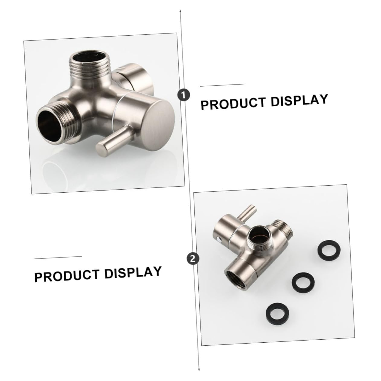 Adaptador de válvula de interruptor de cabezal de ducha de cobre, conector resistente a la corrosión para grifos de cocina y baño, fácil instalación, accesorio de ducha de mano