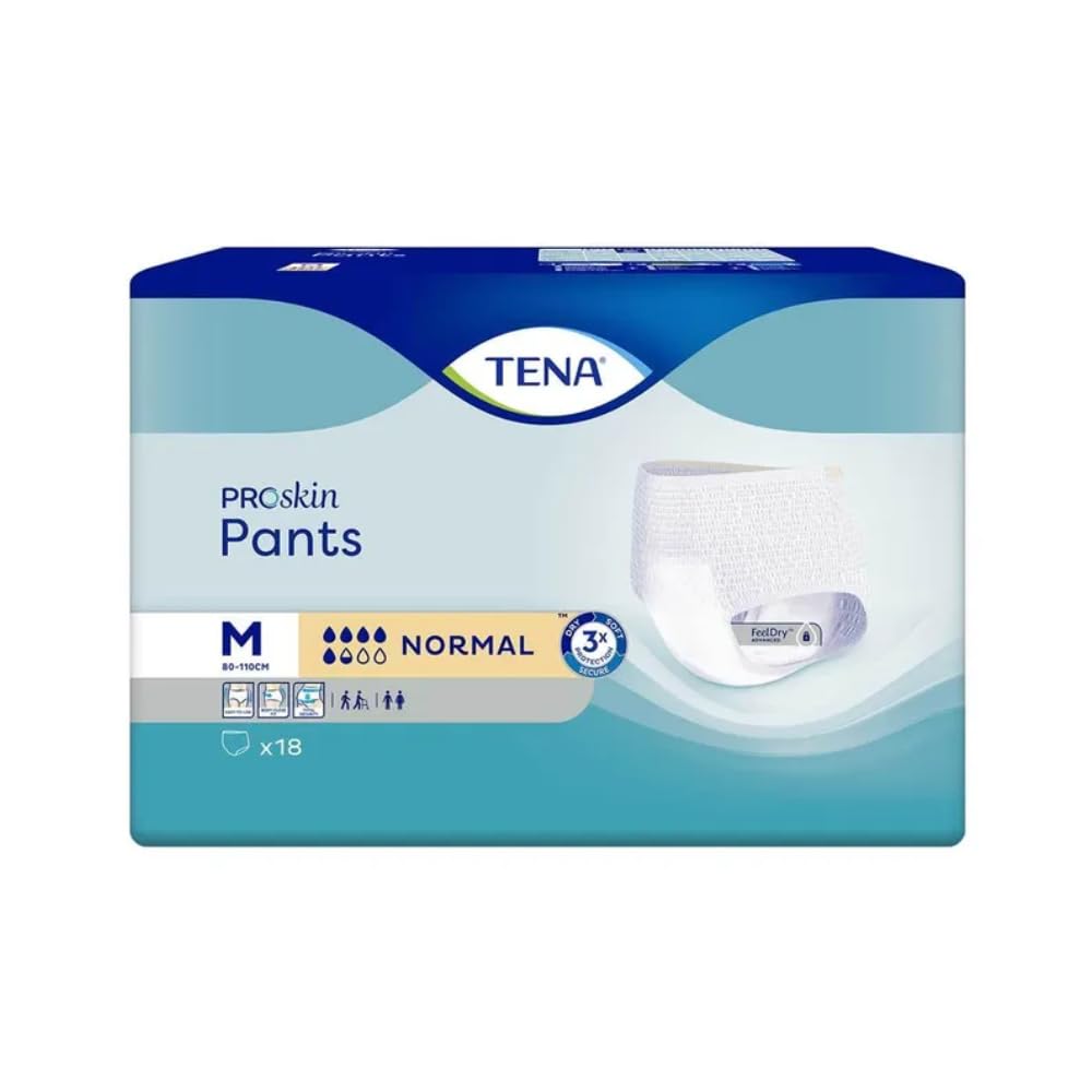 TENA Pants Normal Medium – (Pack 00539874 (Pack of 18)