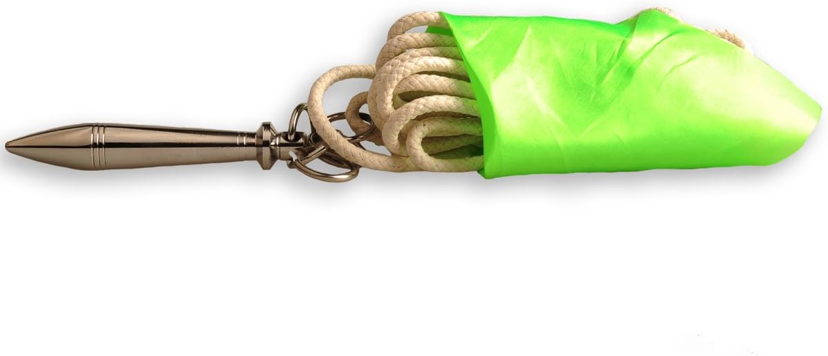 ICNBUYS Traditional Rope Dart Stainless Steel Fiive Styles Diamond Cone and Different Weight to Choose with Free 13 ft Rope and Flag