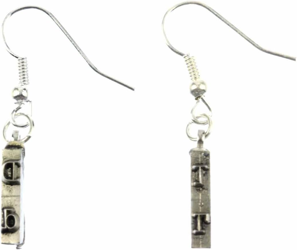 Type Hammer Earrings ABC Letters Name Initials Typewriter Keys Miniblings E+Choice