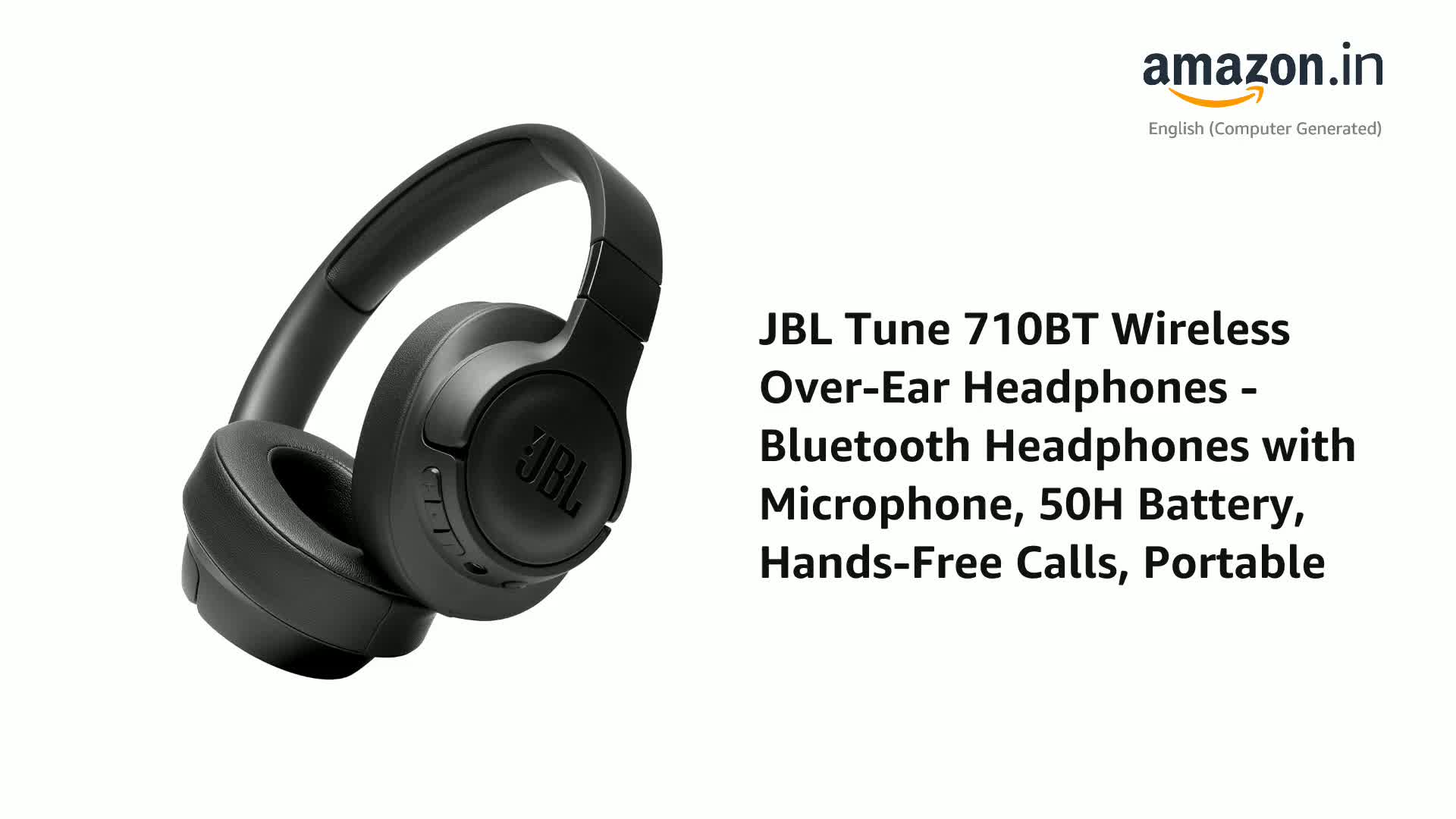 JBL Tune 710BT Wireless Over-Ear Headphones - Bluetooth Headphones