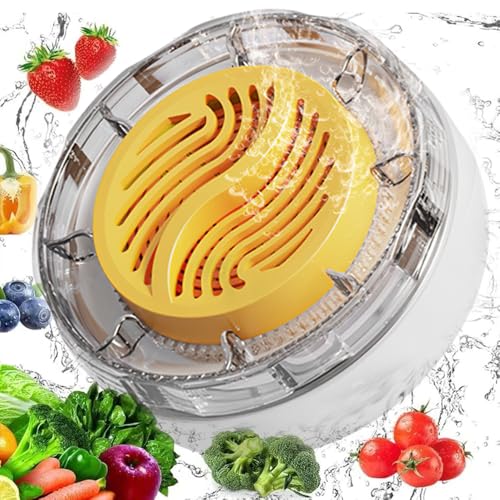 Fruit and Vegetable Washing Machine, Electric Cleaner, Faster Electrolytic Water, with Large Reaction Area, 6 min Countdown,Ideal for Cleaning...