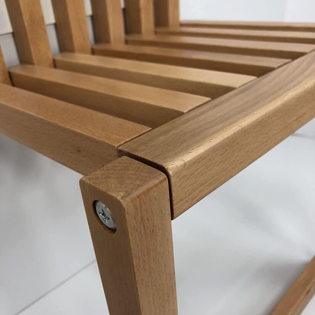 Folding Chair Wall-Mounted Invisible Shoe-Changing Stool B Wood Space Saving Maximum Load-Bearing 150KG Suitable for Various Occasions