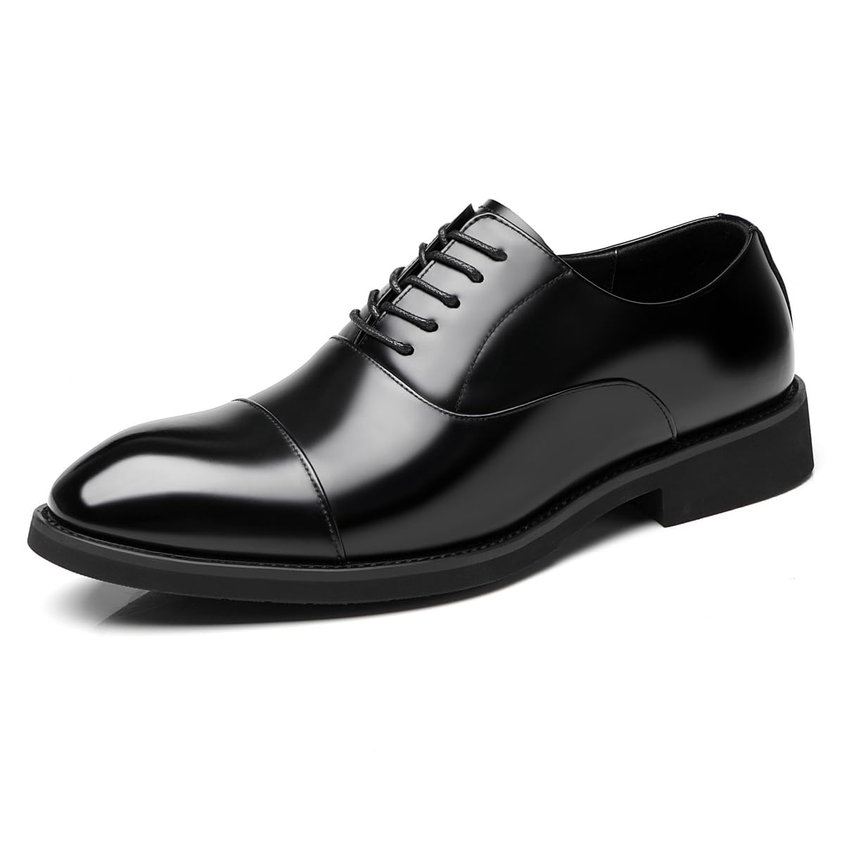 VIBLiSS Scarpe da Uomo con Rialzo in Pelle, Scarpe Stringate Che Aumentano L'altezza per Matrimoni Aziendali Maschili