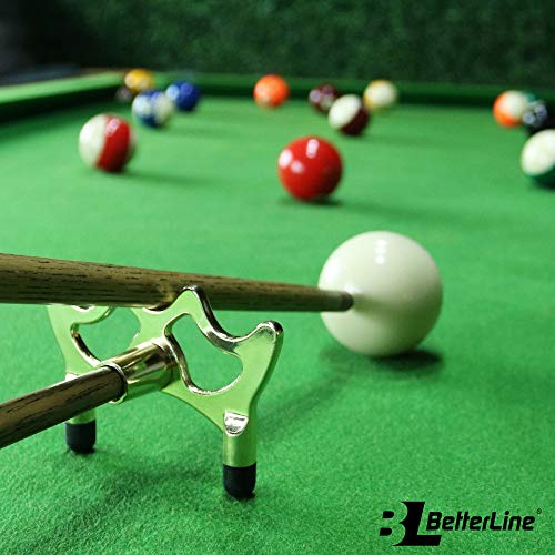 Betterline Billiard Cue Bridge Spider Head And Cue Cross X Rest, 5 Cue Chalk Cubes And 2 Table Spots - Pool Table Game Accessories For Cue Sticks #TOP1