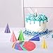 Atiloy 10 PCS Colorful Mini Party Hats for Stuffed Animals Lovely Glitter Paper Cone Tiny Birthday Hats for Baby, Pets, Dolls, Assorted