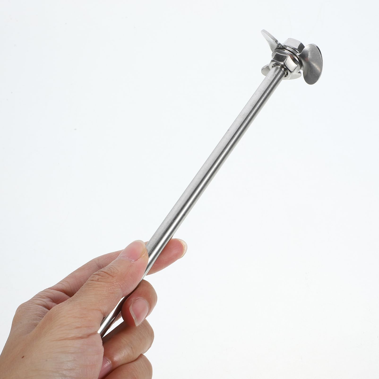 Gatuida 3ensembles Set De Stir Et Rod Inoxydable Pour Expériences De Chimie Outil De Mélange De Laboratoire Pales Sans Tige Tige Avec Écrous