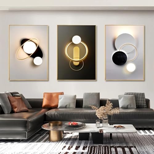 Peinture à effet 3D circulaire de luxe pour décoration haut de gamme