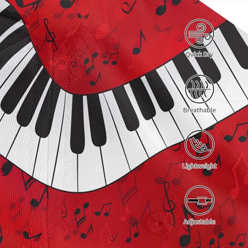 Gorra de béisbol con diseño de piano para hombre y mujer miniatura 6