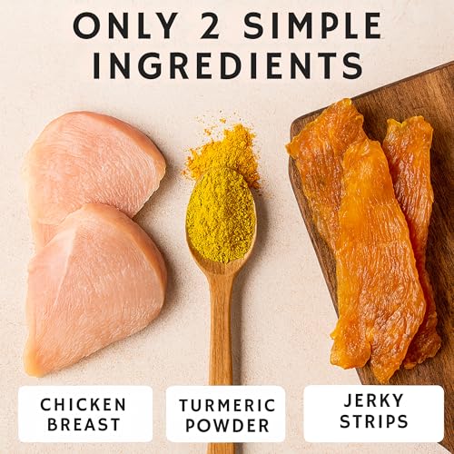 Image of Chicken Jerky Dog Treat, Turmeric Infused, 10 oz