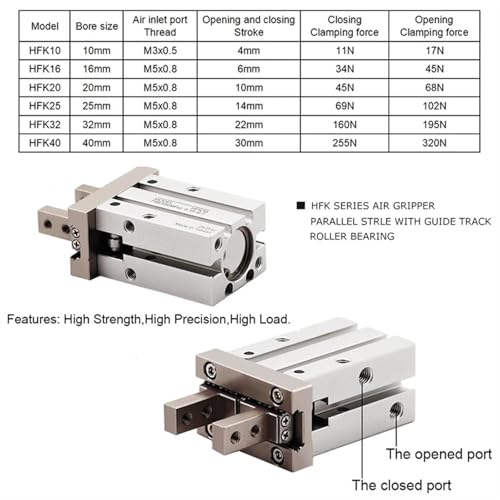 Griffe d'air HFK 16mm solution de préhension parallèle pour espace restreint - 4