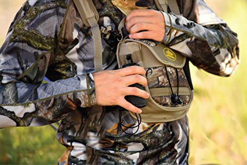 Horn Hunter Bino Hub - Hunting Adjustable Binocular Straps Harness Chest Pack with Range Wrap & Range Lock Included for Bow Hunting, Standard, Camo - Image 3