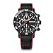 Produktbild WENGER Herren Armbanduhr Roadster Black Night Chronograph Ø 45mm, Swiss Made, Analog Quarz, Wasserdicht bis 100m, Synthetik-Armband, Schwarz, 01.1843.109