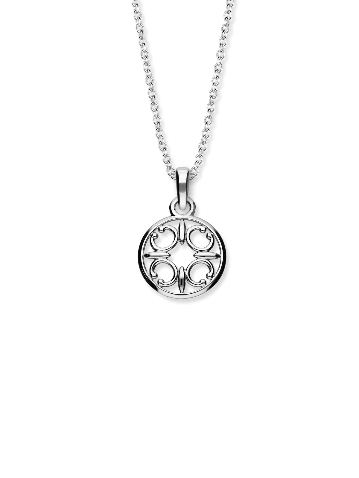 ORTAK 925 Sterling Silver Handmade Pendant Necklace, Inspired By Carvings On East Wall of St Magnus Cathedral In Orkney Islands, Scottish Fine Jewellery, Made In Scotland