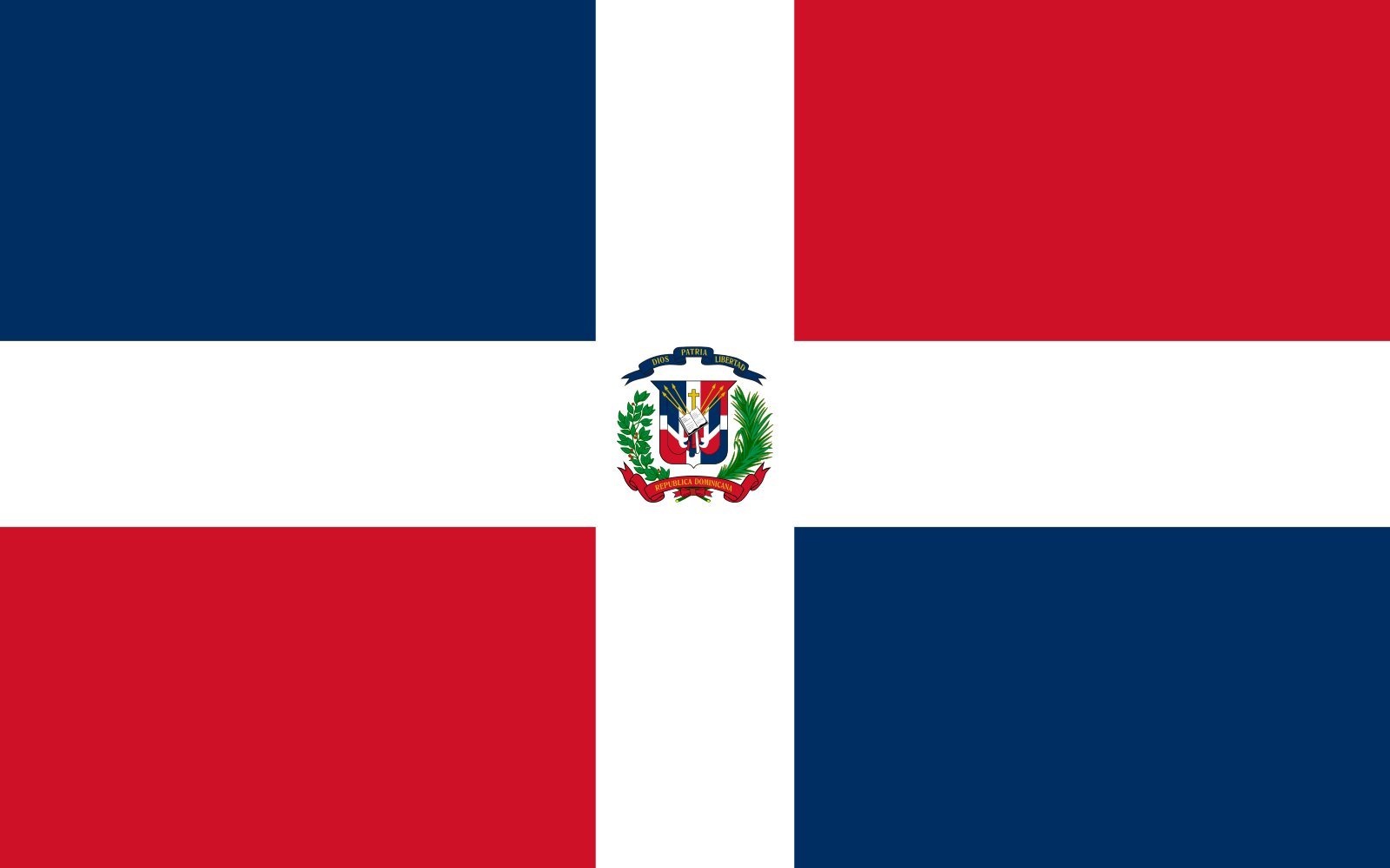 Drapeau République Dominicaine 5x8 grand format qui ne décolore pas