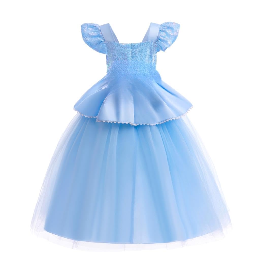 Lito Angels Costume da principessa delle fiabe, blu con accessori, per bambini e bambine