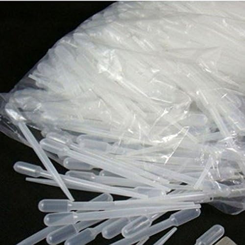 50pcs 4ml Clear Liquid Dropper Pasteur Pipette, Plastic Squeeze Transfer Pipettes Suitable for Chocolate, Cupcakes, Strawberries