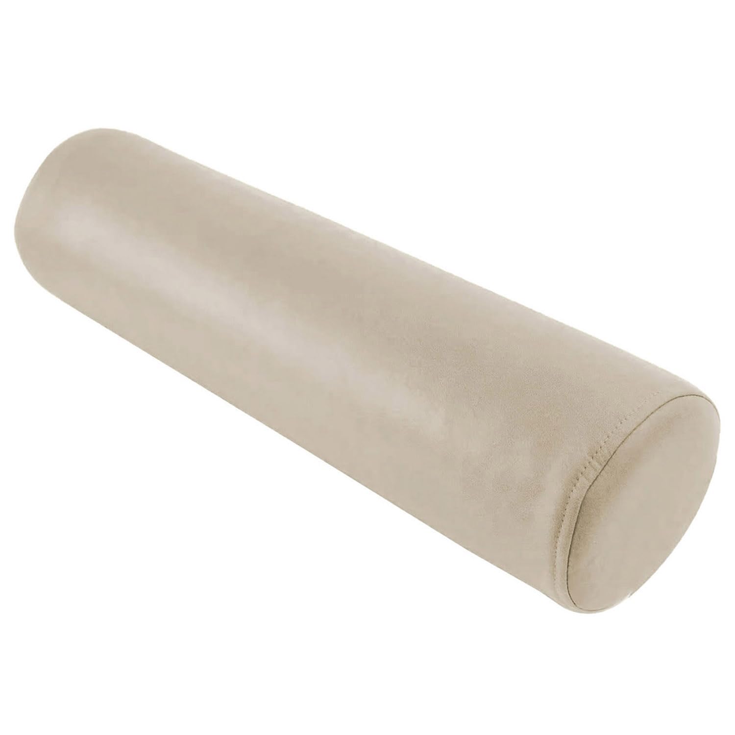 Waigg Kii Beige Round Bolster Pillow Long Bed Pillow Waterproof,Cylinder Sofa Armrest Cushion Round Sofa Bed Bolster Pillow For Neck/Lumbar Support (15X50cm,)