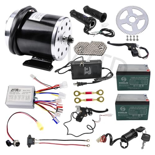 CWTD High Performance 500W 24V Electric Motor Kit for Electric Scooters and Go-Karts Quads