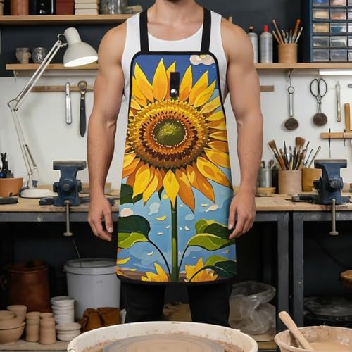 Delantal de trabajo ajustable para hombre y mujer miniatura 4