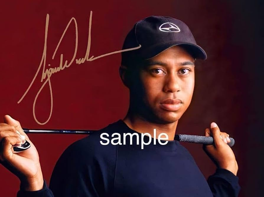 タイガーウッズ選手直筆サイン タイガーウッズ サイン