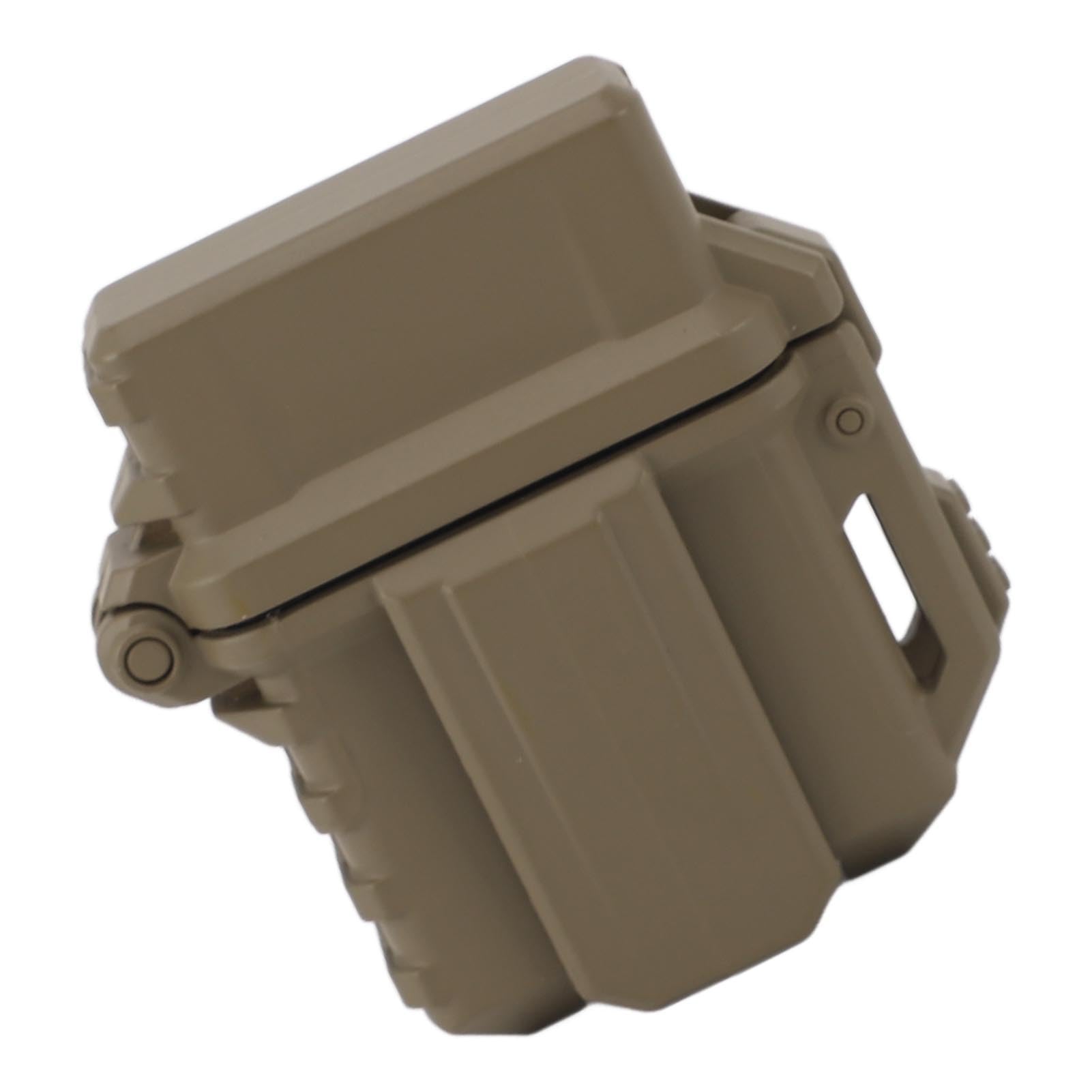 Étui à Briquet étanche Compact et Portable Construction en Nylon à Longue durée de Vie, Protection Contre l'huile, Les Rayures et la Chaleur S'enclenche sur Les Sacs Idéal pour (Khaki)