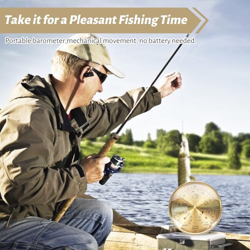 Kawlity THERMOMETER/BAROMETER 3-In-1 All-Season Wall Hanging Thermometer, Barometer, Hygrometer | Accurate Weather Station thumb #6