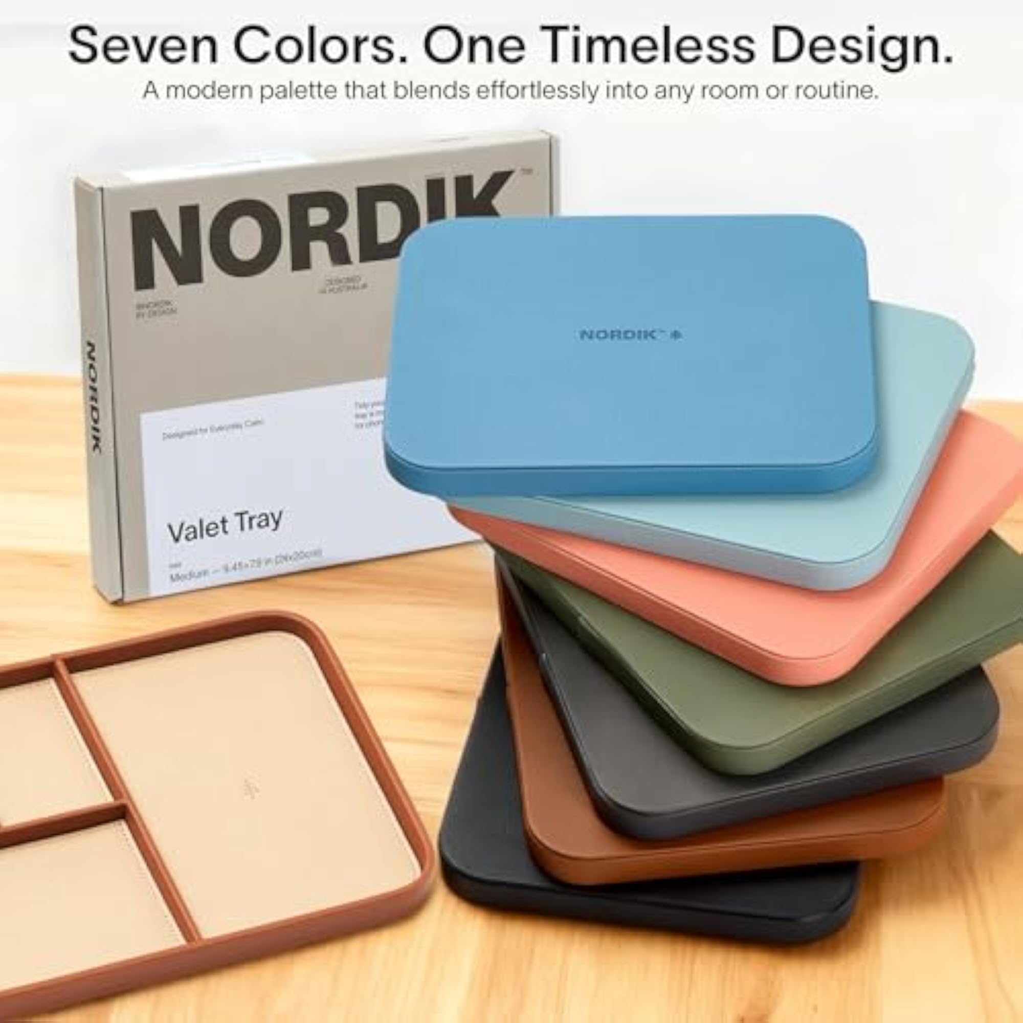Premium Vegan Leather Bedside Table Tray