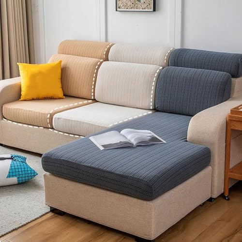 Housse de coussin de canapé 2 places extensible en velours vert