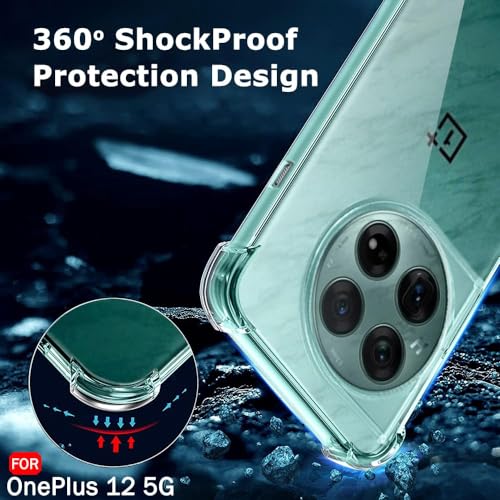 Image of TheGiftKart Crystal Clear Back Cover Case for OnePlus 12 5G | Raised Bumps for Camera & Screen Protection | Ultra Clear Soft Silicone Back Cover Case for OnePlus 12 5G (TPU, Transparent)