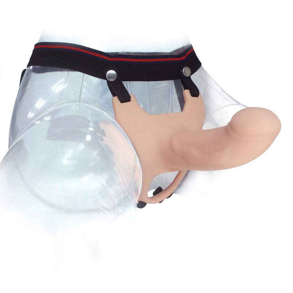 Dildo Strap-On per Uomo Aiuto per La Disfunzione Erettile, Imbracatura Realistica con Strapon Pene Ingranditore Extender Faloimitator Longer for Men
