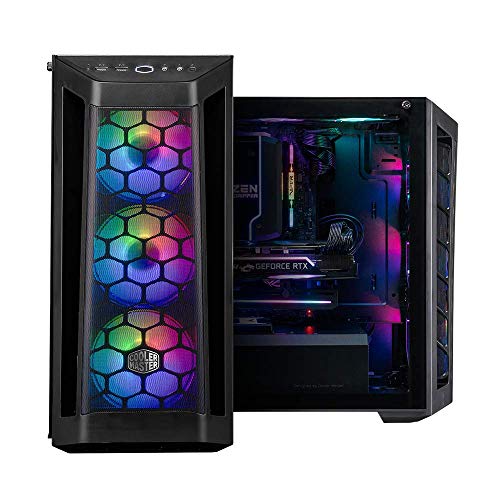 GABINETE MASTERBOX MB511 MID TOWER com 3 FANS de LED ARGB PRETO - MCB-B511D-KGNN-RGA, Cooler Master