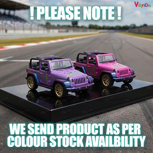 Image of VikriDA 1:16 Scale Remote Control Classic Jeep with Music & Lights, 2.4GHz Full Function Radio Control Vehicle, Adjustable Fine Tuning, Gift for Kids Ages 3+