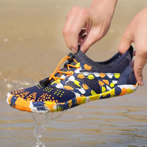 Image of Hike Barefoot Shoes for Women Men Breathable & Non-Slip Athletic Footwear Wide Toe Water Shoes,Designed for Walking,Running&Swimming