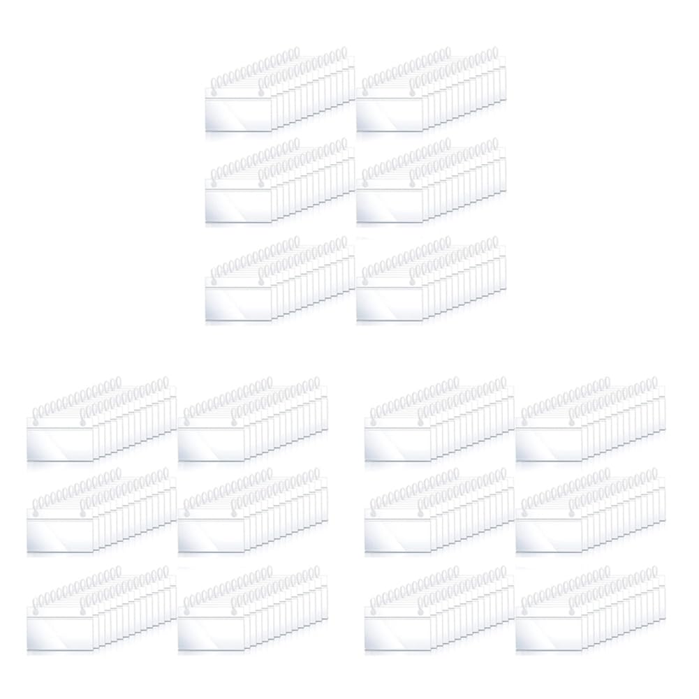 240 Pièces Porte-étiquettes de Panier en Plastique étiquette de Prix Clips de Suspension de Billets avec Fermeture de Verrouillage de de Bouton pour L'épicerie Du Marché